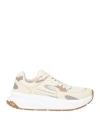 Ea7 Man Sneakers Cream Size 6.5 Polyester, Polyurethane In White