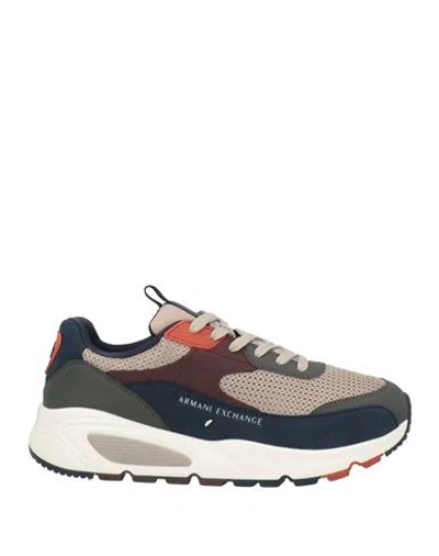 Ea7 Man Sneakers Grey Size 7 Synthetic Material, Textile Fibers In Gray