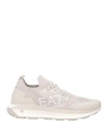 Ea7 Man Sneakers Grey Size 8.5 Polyester, Thermoplastic Polyurethane In Gray