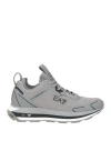 Ea7 Man Sneakers Grey Size 9 Textile Fibers, Synthetisches Material In Gray