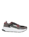 Ea7 Man Sneakers Gunmetal Size 8.5 Polyester, Polyurethane In Gray