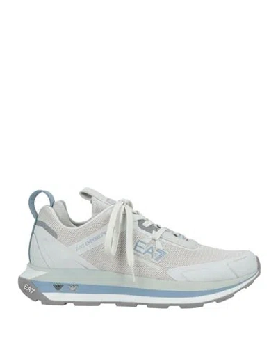 Ea7 Man Sneakers Light Grey Size 7.5 Polyester In Gray