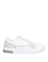 Ea7 Man Sneakers Light Grey Size 8.5 Cow Leather, Polyamide, Polyester, Polyurethane Coated