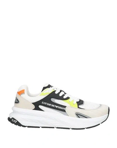 Ea7 Man Sneakers Light Grey Size 9 Polyester, Polyurethane In Gray