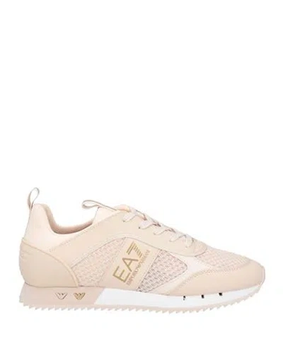 EA7 EA7 MAN SNEAKERS LIGHT PINK SIZE 8 POLYESTER, ELASTANE, POLYURETHANE