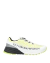 Ea7 Man Sneakers Lime Green Size 9 Polyester, Thermoplastic Polyurethane In Multi