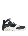 Ea7 Man Sneakers Midnight Blue Size 13 Textile Fibers