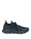 Ea7 Man Sneakers Navy Blue Size 8 Textile Fibers In Navy Blue