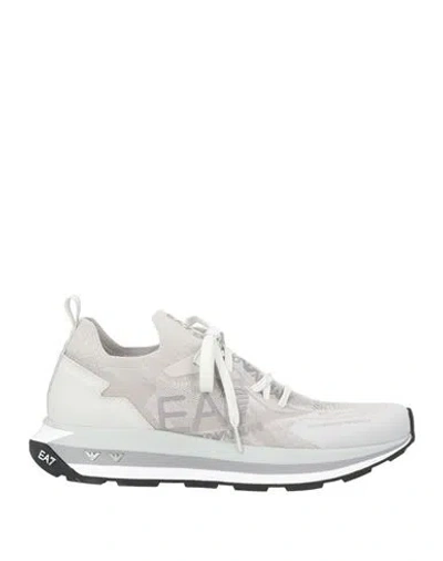 Ea7 Man Sneakers Sand Size 9 Polyester, Thermoplastic Polyurethane
