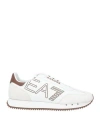 Ea7 Man Sneakers White Size 11 Polyamide, Cow Leather, Polyester, Polyurethane Coated In White