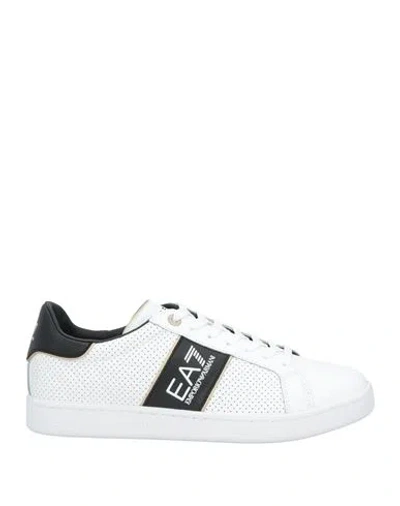 EA7 EA7 MAN SNEAKERS WHITE SIZE 11 SOFT LEATHER