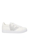 Ea7 Man Sneakers White Size 4.5 Textile Fibers In White