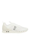 Ea7 Man Sneakers White Size 12.5 Synthetisches Material, Textile Fibers