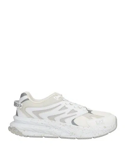 Ea7 Man Sneakers White Size 4 Polyester, Polyurethane
