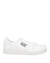 Ea7 Man Sneakers White Size 6 Cow Leather, Polyamide, Polyester, Polyurethane Coated