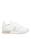 Ea7 Man Sneakers White Size 7 Polyester, Elastane, Polyurethane