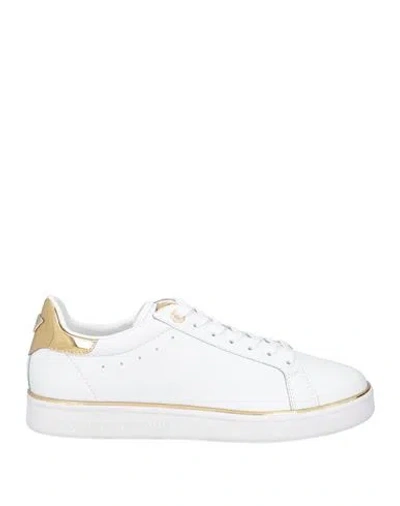 Ea7 Man Sneakers White Size 9 Cow Leather