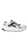 Ea7 Man Sneakers White Size 9 Polyester, Polyurethane