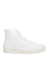 Ea7 Man Sneakers White Size 9 Polyester, Polyurethane, Elastane, Polyamide