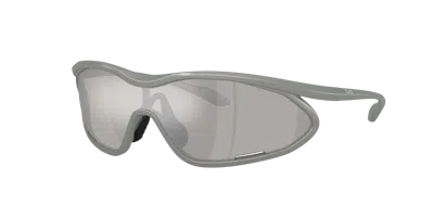 Ea7 Man Sunglass Q74013 In Light Grey Mirror Silver
