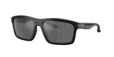 Ea7 Man Sunglass Q74014 In Grey Mirror Silver