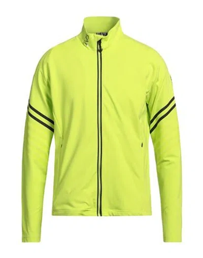 Ea7 Man Sweatshirt Lime Green Size L Polyester, Elastane
