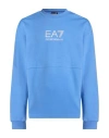 Ea7 Man Sweatshirt Sky Blue Size 3xl Cotton