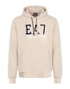 Ea7 Man Sweatshirt Beige Size 3xl Cotton, Polyester, Elastane In Neutral