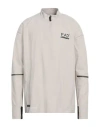 Ea7 Man Sweatshirt Beige Size 3xl Polyester, Elastane