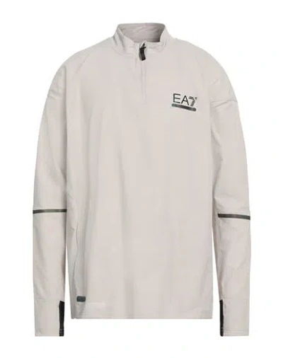 Ea7 Man Sweatshirt Beige Size 3xl Polyester, Elastane