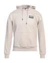 Ea7 Man Sweatshirt Beige Size L Cotton, Elastane