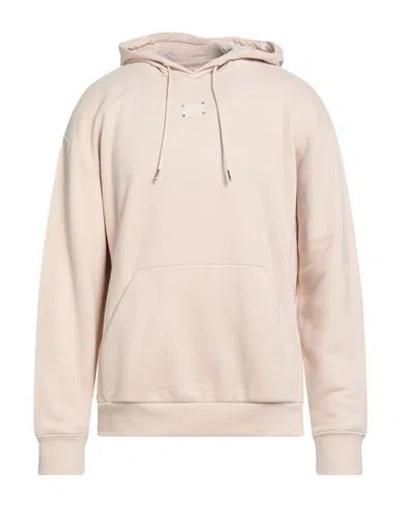 Ea7 Man Sweatshirt Beige Size M Cotton, Polyester, Elastane In Neutral