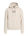 Ea7 Man Sweatshirt Beige Size Xl Cotton, Polyester, Elastane In Neutral