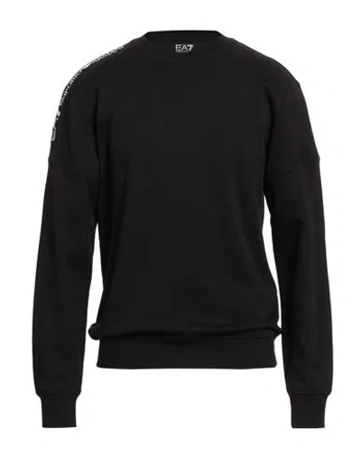 Ea7 Man Sweatshirt Black Size 3xl Cotton