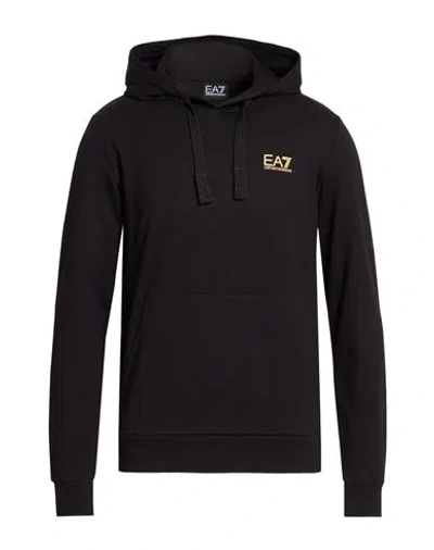 Ea7 Man Sweatshirt Black Size 3xl Cotton