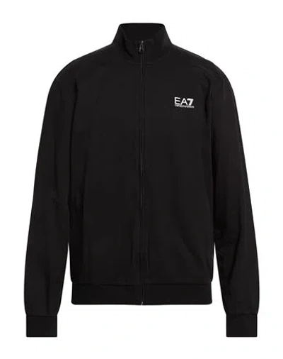 Ea7 Man Sweatshirt Black Size 3xl Cotton