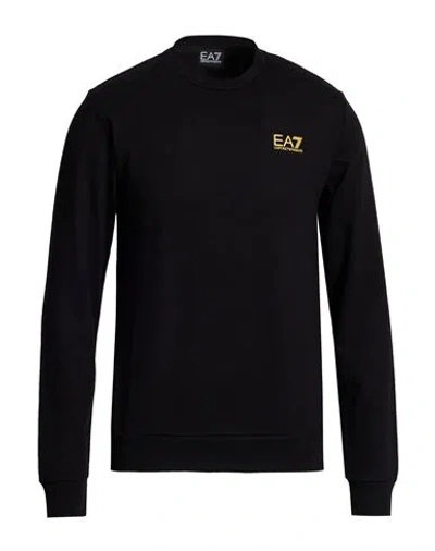 Ea7 Man Sweatshirt Black Size 3xl Cotton