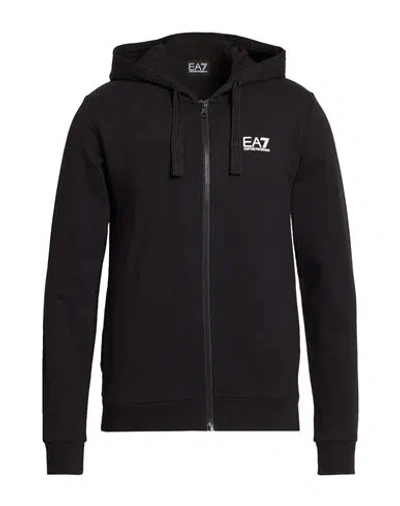 Ea7 Man Sweatshirt Black Size 3xl Cotton