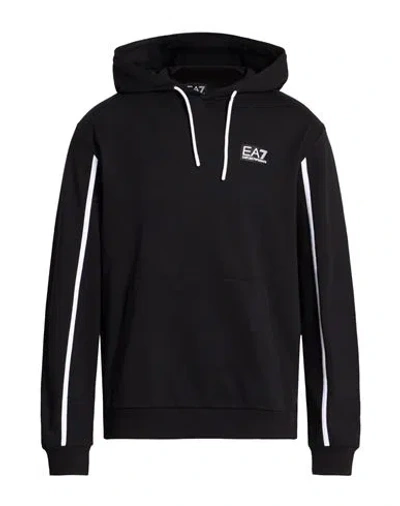 Ea7 Man Sweatshirt Black Size 3xl Cotton