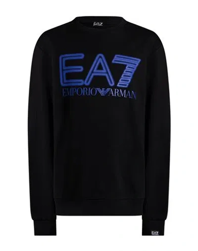 Ea7 Man Sweatshirt Black Size 3xl Cotton