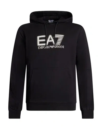 Ea7 Man Sweatshirt Black Size 3xl Cotton
