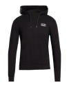 Ea7 Man Sweatshirt Black Size 3xl Cotton, Elastane, Polyamide