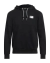 Ea7 Man Sweatshirt Black Size 3xl Cotton, Polyamide, Elastane