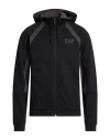 Ea7 Man Sweatshirt Black Size 3xl Cotton, Polyester
