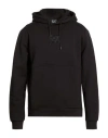 Ea7 Man Sweatshirt Black Size 3xl Cotton, Polyester, Elastane