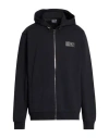 Ea7 Man Sweatshirt Black Size 3xl Polyester, Cotton