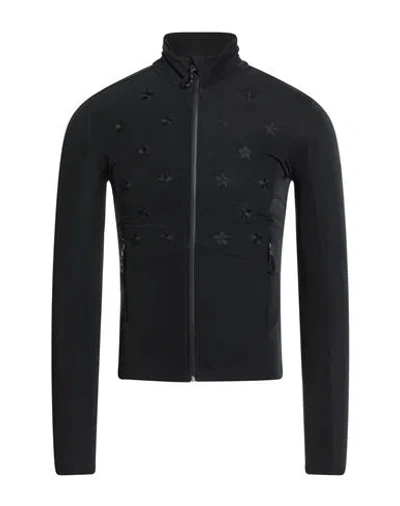 Ea7 Man Sweatshirt Black Size L Polyamide, Elastane