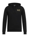 Ea7 Man Sweatshirt Black Size S Cotton