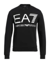 Ea7 2023年秋冬新品 阿玛尼男式时尚简约休闲圆领logo卫衣 In Black