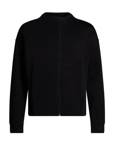 Ea7 Man Sweatshirt Black Size Xs Cotton, Polyester